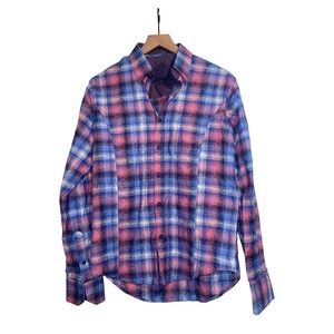 Eight X Long Sleeve Button Down Plaid Men's Size Small